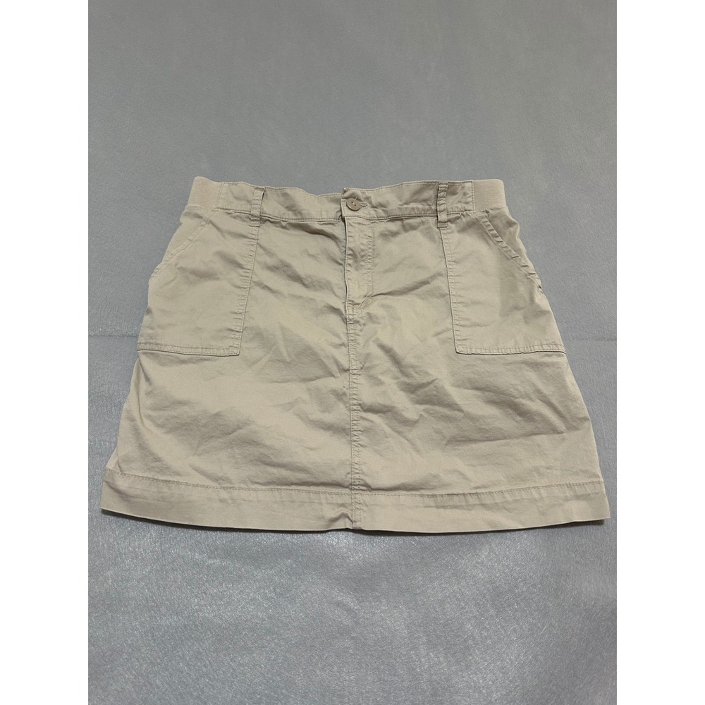 Lee Women's Skirt Size M Khaki Good Utility Cargo Mini Gorpcore Safari Casual